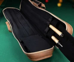 Elite 4x8 Vintage Vinyl Soft Cue Case Black -Billiards Shop ecvs48 chestnut 02 2