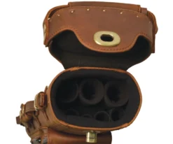Instroke Buffalo 3 Butt 5 Shaft Leather Case -Billiards Shop isb35 open