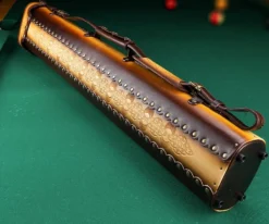 Instroke Tooled 3 Butt 5 Shaft Leather Case -Billiards Shop ist35 rust 02