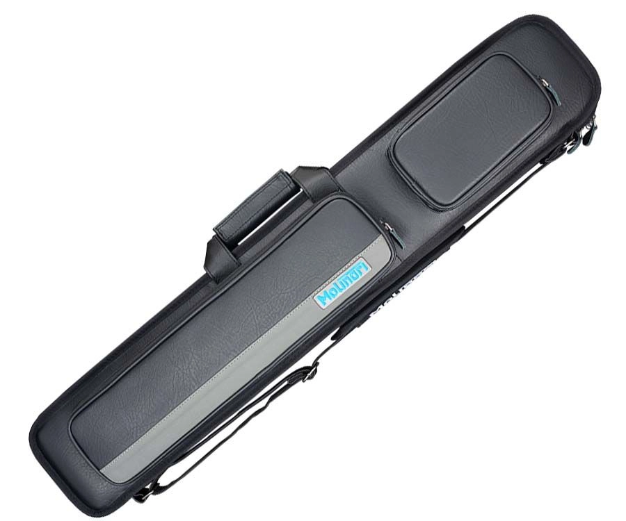 Molinari 3 Butt 6 Shaft Black/Grey Hybrid Cue Case 2 Molinari 3 Butt 6 Shaft Black/Grey Hybrid Cue Case - Image 2