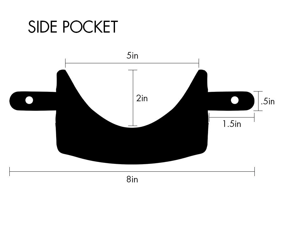 Dark Brown Diamond Leather Pocket Set (Set Of 6) 2 Dark Brown Diamond Leather Pocket Set (Set Of 6) - Image 2